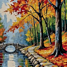 Схема вышивки «осень»