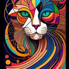 Схема вышивки «кот»