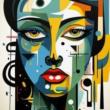 Схема вышивки «дама»