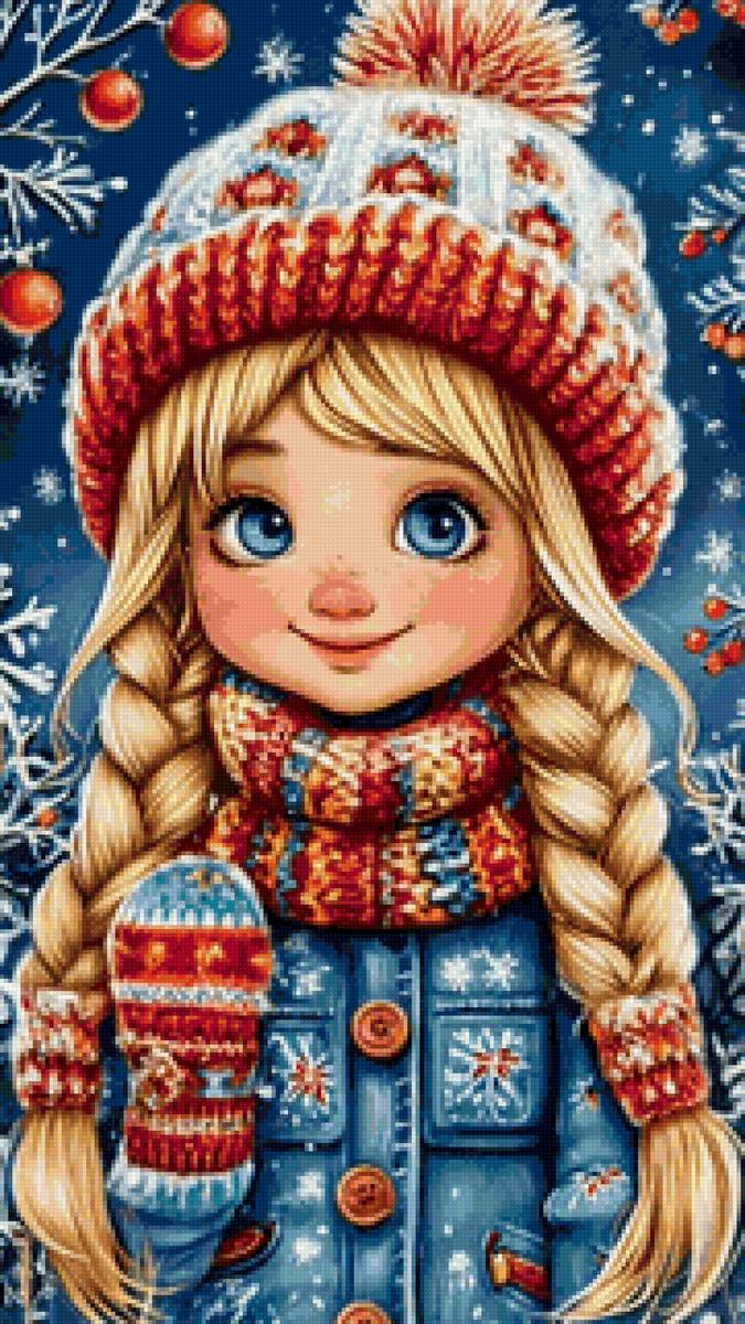 девочка - рисунок - предпросмотр