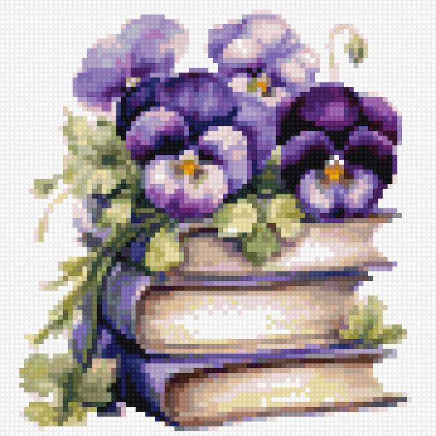 Виола - виола цветы салфетка - предпросмотр