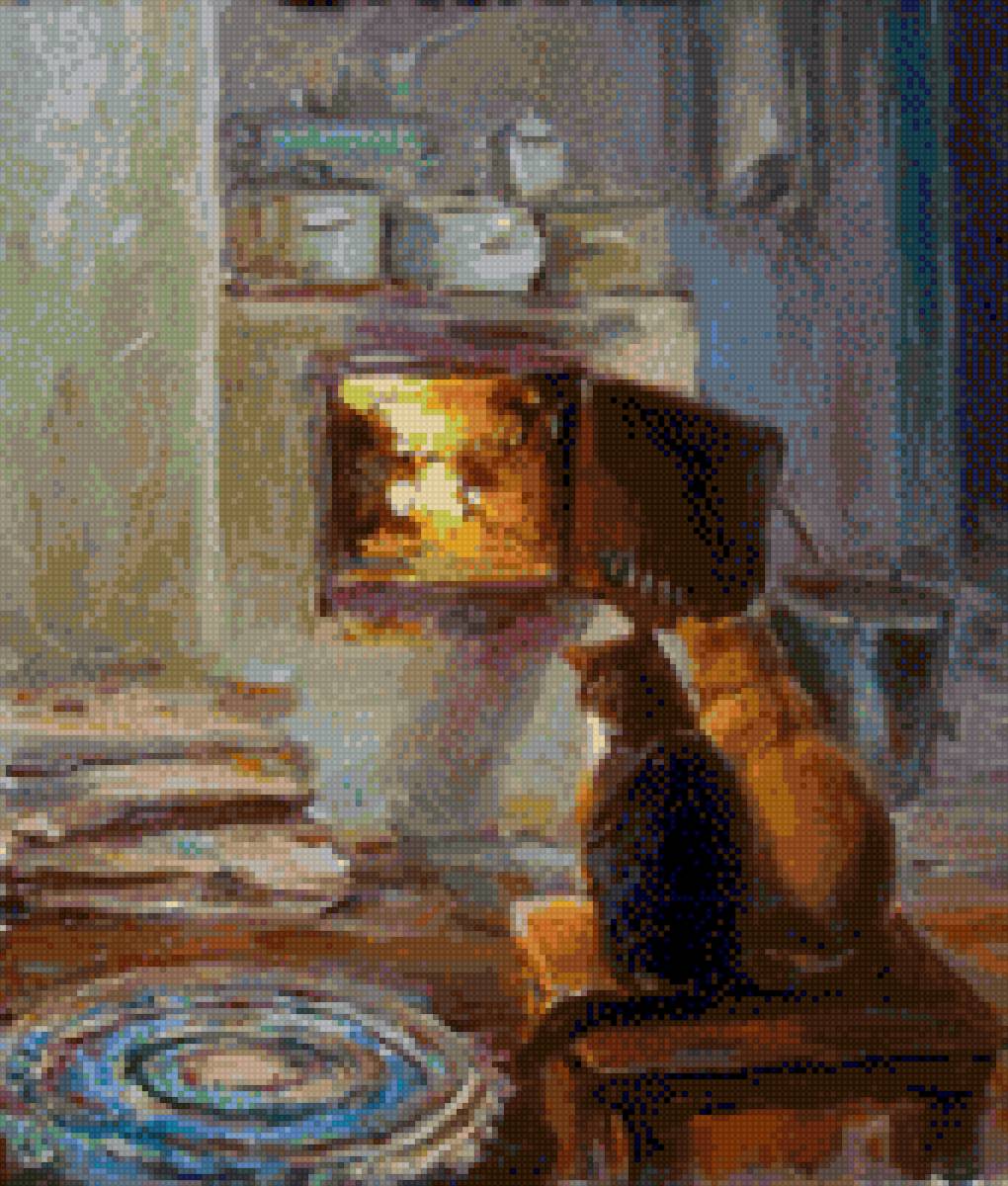 Уют - уют, печь, коврик, огонь - предпросмотр