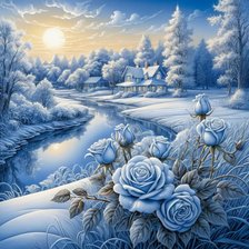 Схема вышивки «живопись»