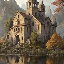 Схема вышивки «casa solariega»