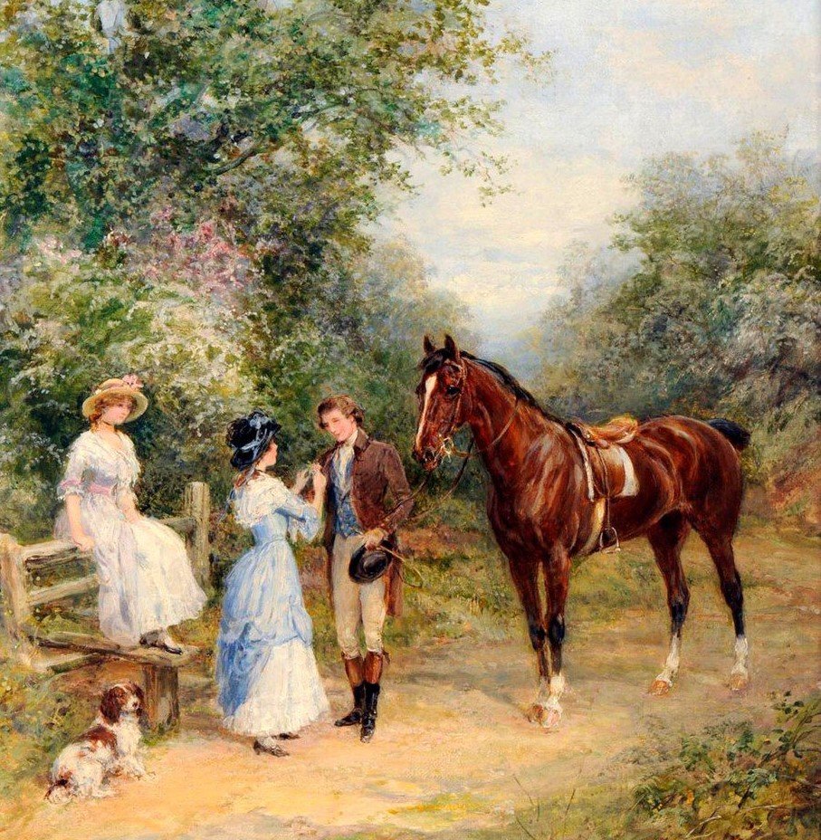Хейвуд Харди - девушки, хейвуд харди, прогулка, кони - оригинал