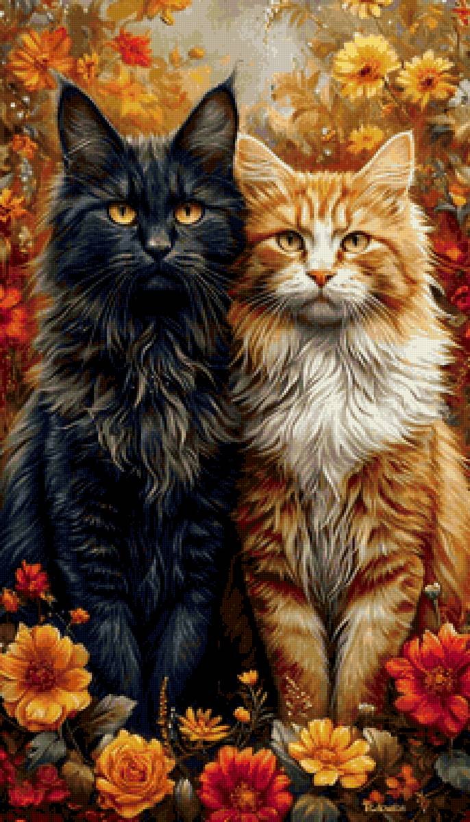 пара - коты - предпросмотр