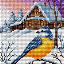Схема вышивки «зимний вечер»