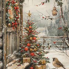 Схема вышивки «Новый год»