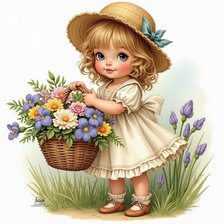 Схема вышивки «девочка»