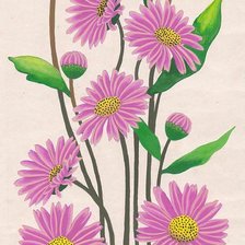 Схема вышивки «цветы»