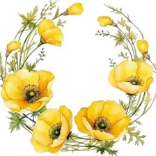 Схема вышивки «желтое настроение»