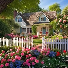 Схема вышивки «дом»