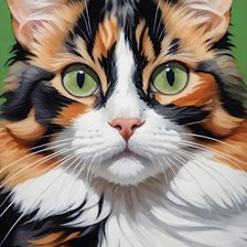 Схема вышивки «кот»