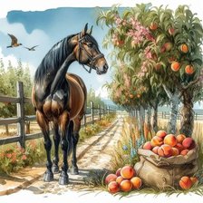 Схема вышивки «Лошадка»