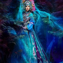 Схема вышивки «Русская сказка. Хозяйка Медной горы.»