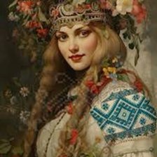 Схема вышивки «Русская красота»