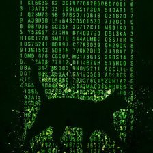 Схема вышивки «Матрица-кошка»