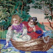 Схема вышивки «На лодочке»