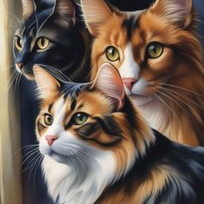 Схема вышивки «3 кота»