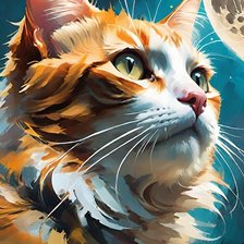 Схема вышивки «кот»