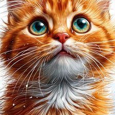 Схема вышивки «котенок»