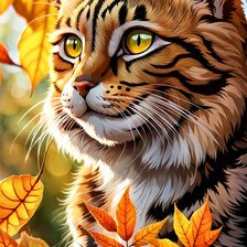 Схема вышивки «кот»