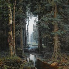 Схема вышивки «Дремучий лес. Владимир Бондаренко»