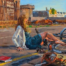 Схема вышивки «Неудача. Мишель Дель Кампо»