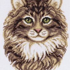 Схема вышивки «Кот на батник»