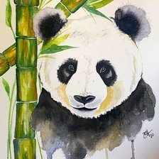 Схема вышивки «Панда»