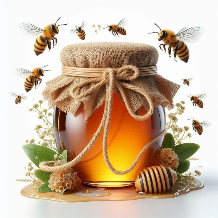 Пчёлы, 🍯 - 🐝 и 🍯 - оригинал