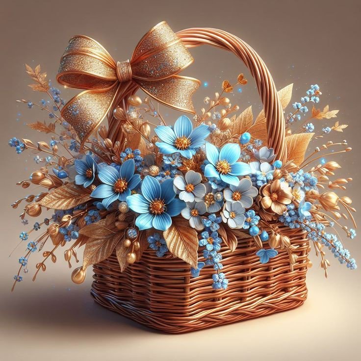 Карзина с цветами - карзина с цветами - оригинал