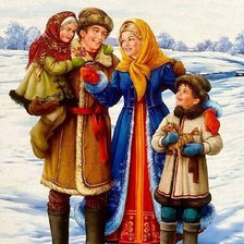 Схема вышивки «Русская красота»