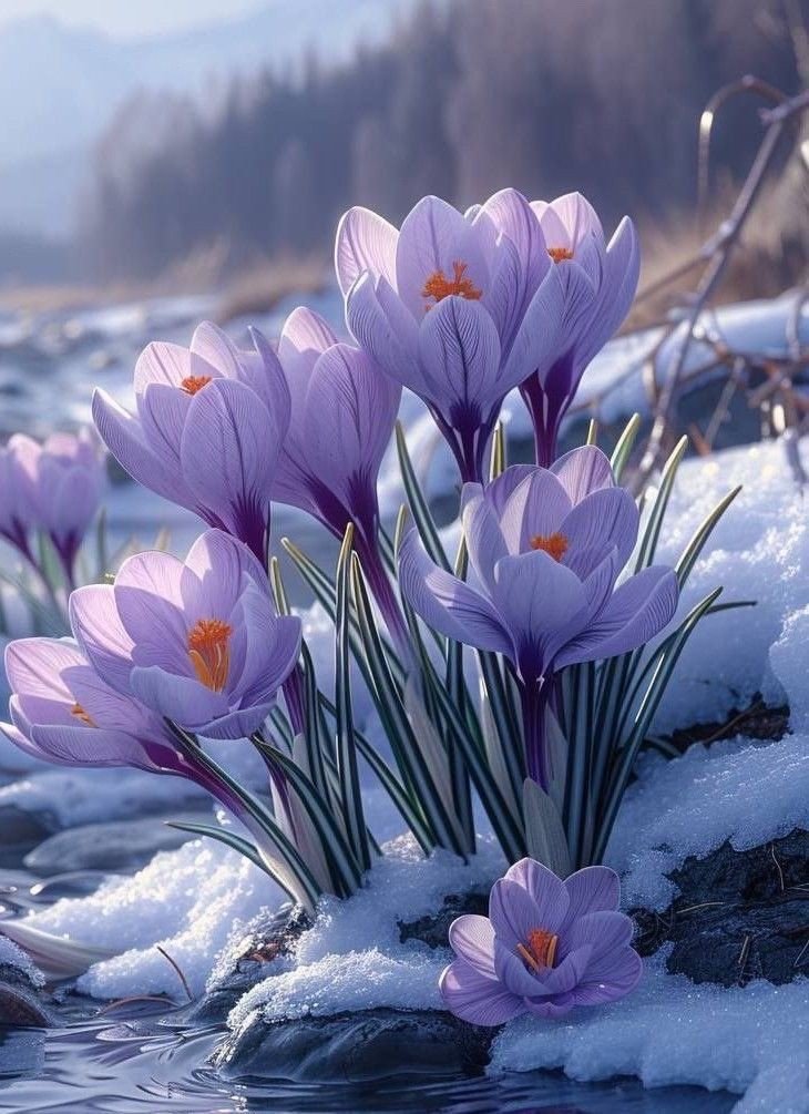 Крокусы - крокусы, весенние цветы - оригинал