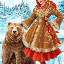 Схема вышивки «Русская красота»