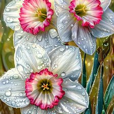 Схема вышивки «Нарциссы»