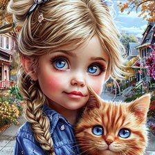 Схема вышивки «девочка»