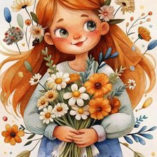 Схема вышивки «девочка»