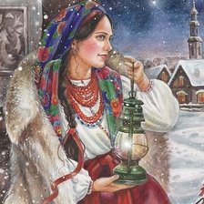 Схема вышивки «Русская красота»