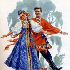 Схема вышивки «Русский танец»