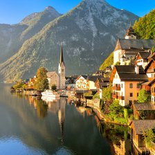 Схема вышивки «Швейцарские Альпы»