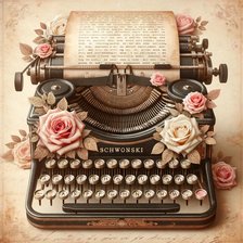 Схема вышивки «Maquina escribir antigua»