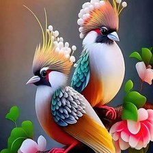 Схема вышивки «Птицы»