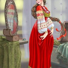 Схема вышивки «Русская красота.»