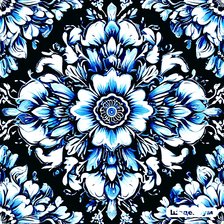 Схема вышивки «ГЖЕЛЬ»