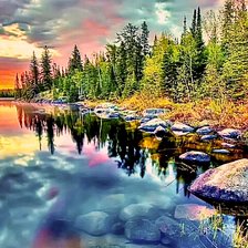 Схема вышивки «Пейзаж»