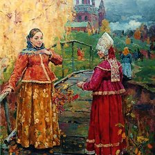 Схема вышивки «Русская красота»