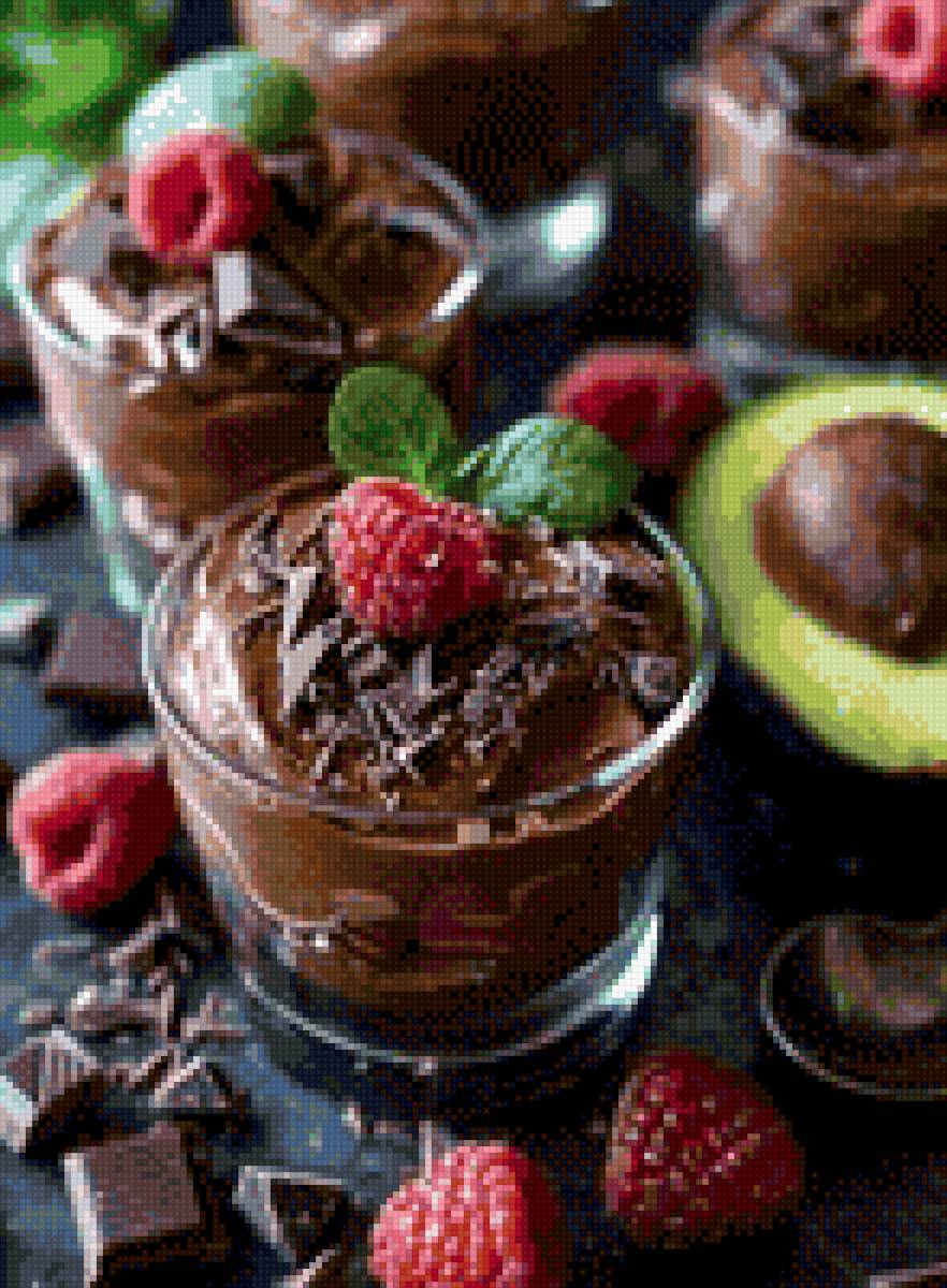 Малина и шоколад - для кухни, шоколад, малина - предпросмотр