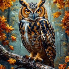 Схема вышивки «СОВА»