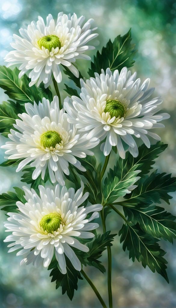 Хризантемы - цветы - оригинал